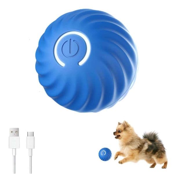 DHpet Jumping Toy, Automatic Moving Toy Ball Shaky Active Ball, 360° Smart Electric Dog Toys Balls for Small Medium Large Dogs