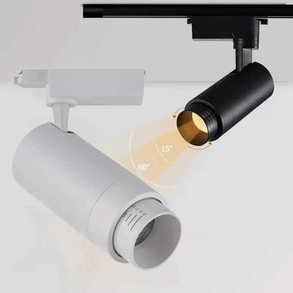 New Dimeable LED Track Light Interior Design Allows for Easy Installation of Scaled Rotary Track Spotlights in Homes and Decor Z250312