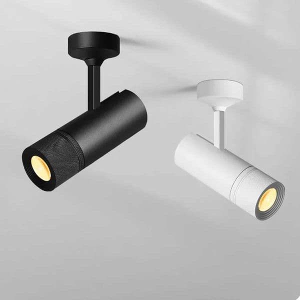 Creative Stepless Zoomable LED Track Lamp Spotlight Focusing Store Restaurant Track light Adjustable Aperture Ceiling Light Z250312