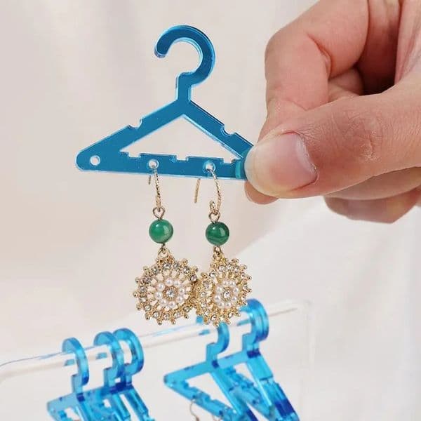 Artisan Crafted Polymer Clay Earring Stands - Assorted 8-Pack Creative Design Storage Solutions for Home Decor
