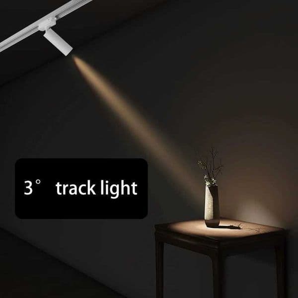 Led Track Light 3 Degree Beam Rail Spot Light Adjustable Angle Anti Glare Spotlight Museum Room Atmosphere Wall Washing Lighting Z250312