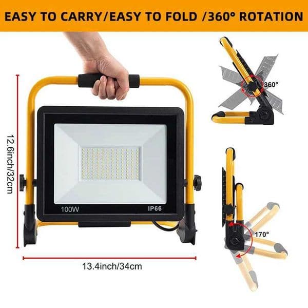 50W 100W portable LED work light waterproof LED reflector spotlight used for camping 110V 220V vertical garage garden sports field lights X2503121