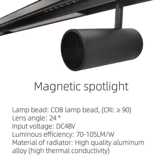 LED Track Light Magnetic spotlight Modern Popular Cool Living Room Industrial Fashion Decoration Lamp No Main Light Design 6-24W Z250312