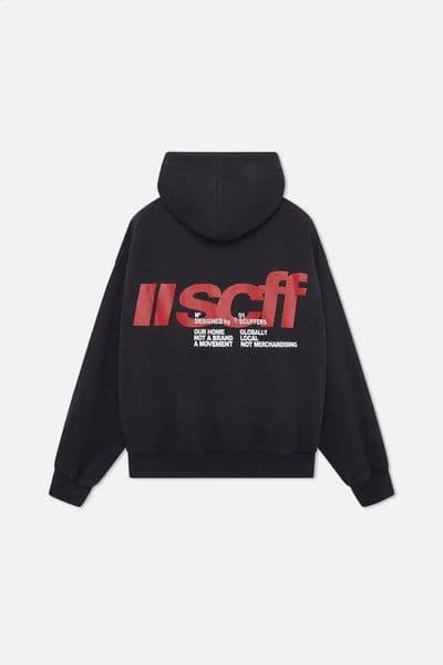 Scuffer By Air Black Zipper Sweatshirt Grunge Hoodie Womens Harajuku Street Clothing Super Big Brother Special Y2k Top Gothic 250311