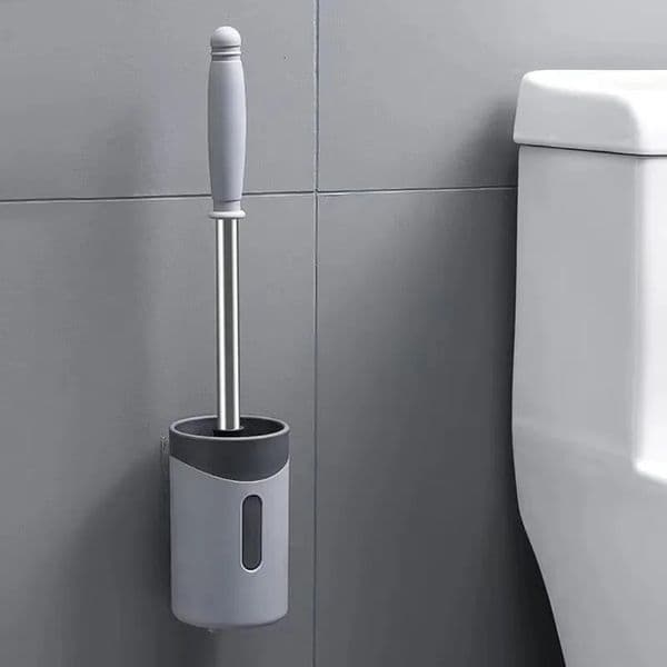 2026 Toilet Brushes Wallmounted Long Handle Cleaner Brush With Base Bathroom Home Shower Room Tool Cleaning Supplies 250311 Free Shipping