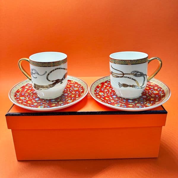 Designer Cup Horse Design European Bone China Set coffee mug Top Grade Porcelain Coffee And Saucer Luxury Gifts Pearl Glaze Tea
