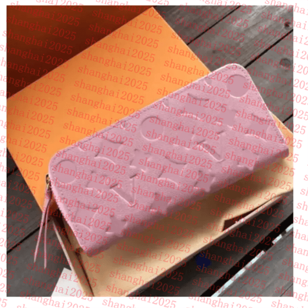 Fashion Black Empreinte Women Clutch Lady Ladies Long Wallet Leather Single Zipper Wallets Classical Corn Purse Card Holder Purses