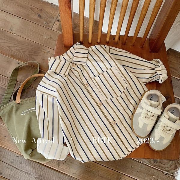 Spring Boys Casual Long Sleeve Baby Shirt 250313