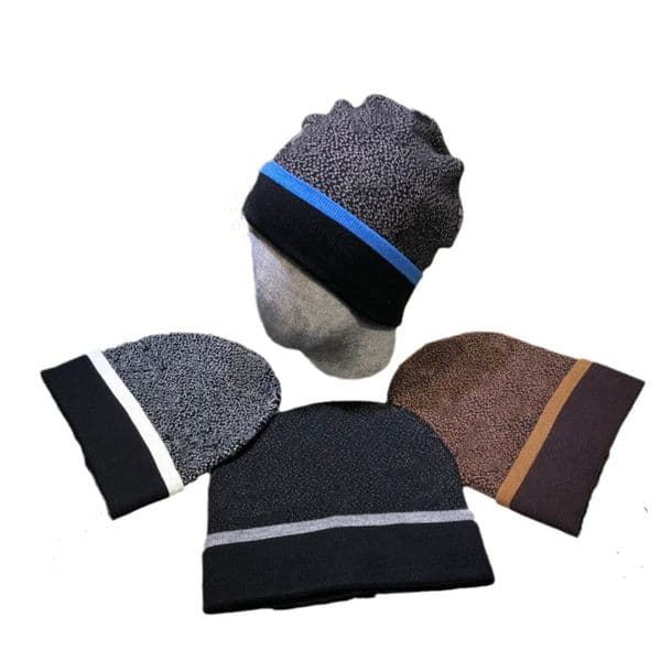 Luxury Cashmere Beanie Unisex Thermal Winter Hat for Men & Women, Windproof Knit Design with Fleece Lining, Skiing & Outdoor Travel Essential