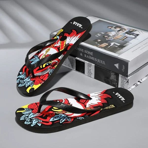 Original Mens Slippers Walk Around Home Genuine Leather Sandals House Man Summer Shoes Sale Flip Flops Flop 250304