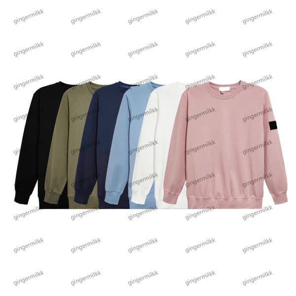 Men's designer Hoodies Solid Color Long-Sleeved Sweater Spring And Autumn Cotton Loose Comfortable Sleeve Label Men Women'S sweater