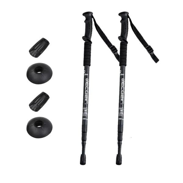 Aluminum Alloy Trekking Poles Ultralight Adjustable No Slip Nordic Walking Sticks Adult Hiking Canes Telescopic Alpenstocks 250314