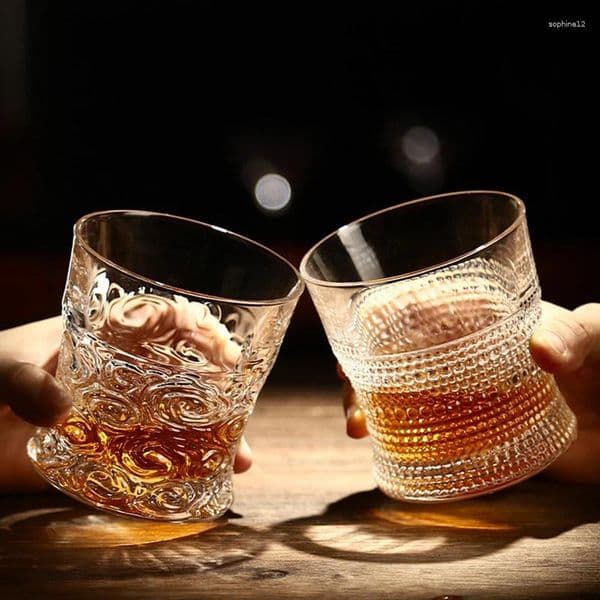 Wine Glasses Drinking Set Glassware Cocktails Crystal Glass Creative Whiskey Bar Beer Cup Bedside Water Carafe Tumbler