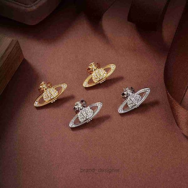 Designer Brand Stud Earrings Fashion Women Luxury Jewelry Planet Earing Metal Pearl Saturn Gold Earring cjeweler Woman orecchini hgt