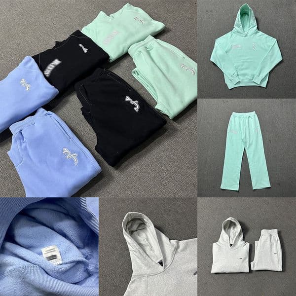 Designer Mens Tracksuit Letter Embroidery Hoodie Stylish Casual Straight-leg Sweatpants Cotton Fleece Streetwear