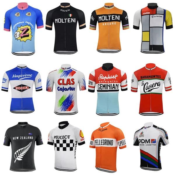 2026 New Vintage Mens Summer Cycling Jersey Classic Bike Mountain Racing Molteni Clas 250314 outdoor Free Shipping