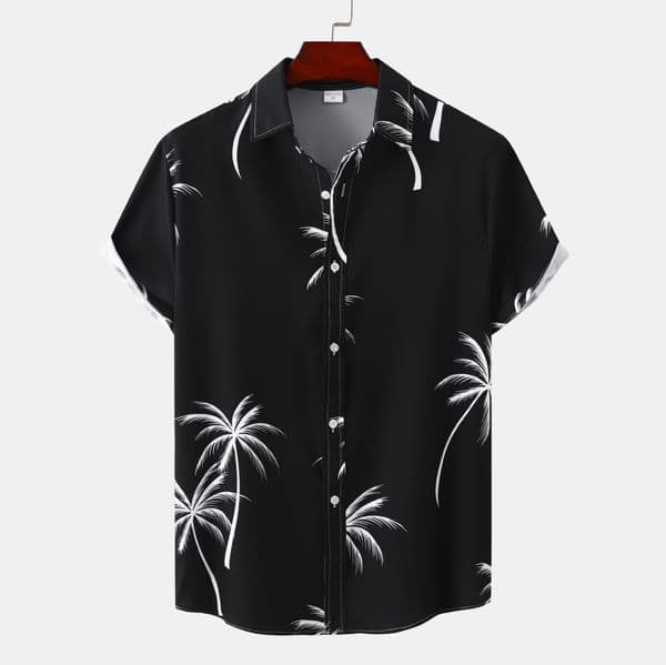 Mens Casual Shirt Designer Fashion Long Sleeve Polo Neck Shirt Single Row Button Classic Business Geometric Plaid High Quality Cotton Casual Shirts