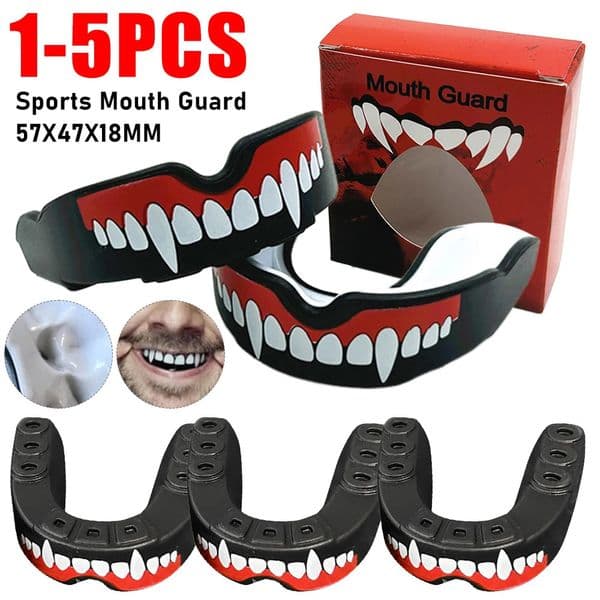1-5PCS Sport Mouth Guard Professional Muay Thai Wrestling Tooth Protector Shock Absorbing Boxing Gum Shield For Sports Safety 250314