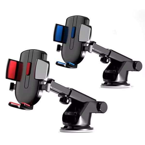 Car Phone Holder With Suction Cup 360 Degrees Rotatable For 66-84mm Width Mobile Phone Stand Stretching GPS Navigation Support