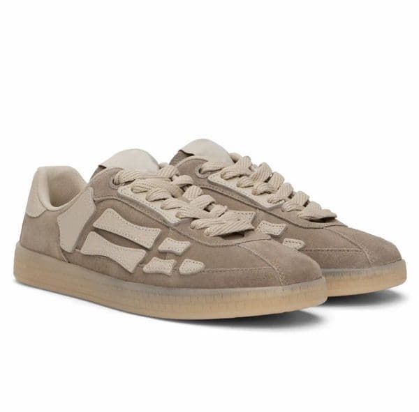 25S Luxury Unisex Summer Cowhide Designer Men Womens Sports Shoe Low-top Suede Leather Pacific Bones Sneakers Shoes Platfrom Sole Party Wedding Causal Flats Box