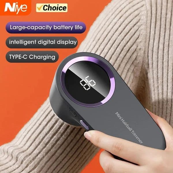 Lint Remover for Clothing LED Digital Electric Pellet Fluff Remover USB Rechargeable Fuzz Fabric Shaver Sweater Drop 250314