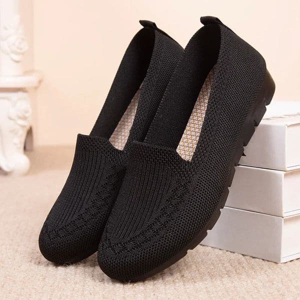 Mesh Breathable Sneakers Women Breathable Light Slip on Flat Casual Shoes Ladies Loafers Socks Shoes Women Zapatillas Mujer 250314