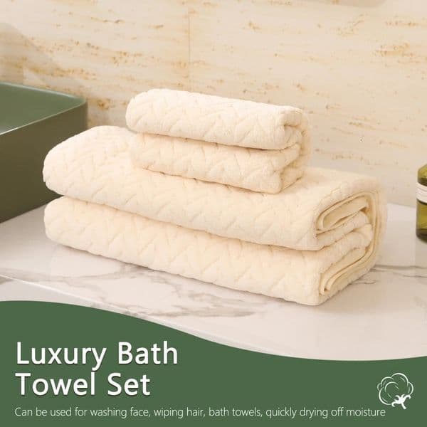2 pieces towel and bath towel combination set suitable for home use strong water absorption bathroom supplies Easter choice 250311BJ