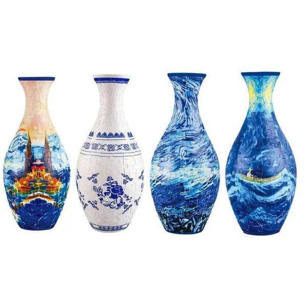 3D plastic vase toy building block assembly bottle 160stk curved piece home decoration X250317