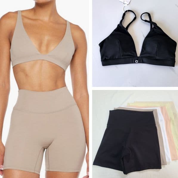 A491 Yoga Sportswear - Shock-Proof Bra u0026 Breathable Shorts Set for Outdoor Fitness Activities