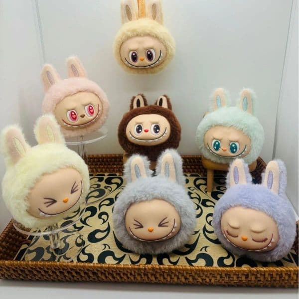 Labubu Blind Box Toys Cardiac Macarone Mysterious Surprise Blind Bag Keychain Anime Figure Model Toy Christmas Gift ZZ