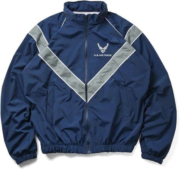 US Air Force IPTU Nylon PT Physical Fiess Training Jacket Team Running Hooded Reflecting Softshell Outdoor Windbreaker For Men