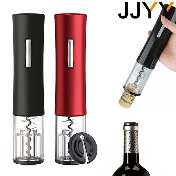 JJYY Electric Wine Openers Bottle Opener Automatic Beer Bottle Openers Corkscrew Wine Beer Soda Cap Opener Kitchen Accessories 250314BJ