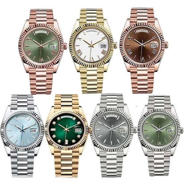Designer Mens Watches Man Watch Day date Automatic Wristwatch 41mm 2813 Auto Movement Sapphire Glass Stainless Steel Pial Strap Orologio Di Lusso 36 hd e3