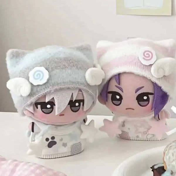 10cm plush doll clothing cute starfish cat feet printed angel wings clothing cotton doll DIY accessories decoration toy X250318