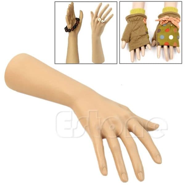 1Pc Nail Art Fake Model Watch Ring Bracelet Gloves Stand Display Mannequin Hand 250314