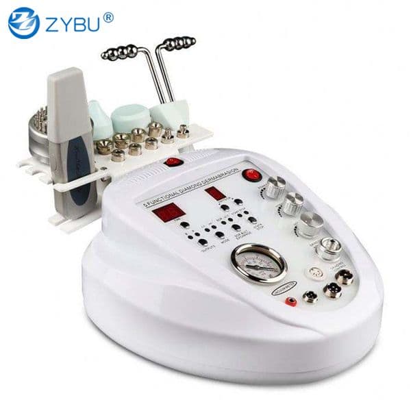 Microdermabrasion Machine Skin Care Face Deep Cleansing Diamond Peeing 5 in 1 Dermabrasion Ultrasonic Skin Scrubber Photon Bio Microcurrent Beauty Device