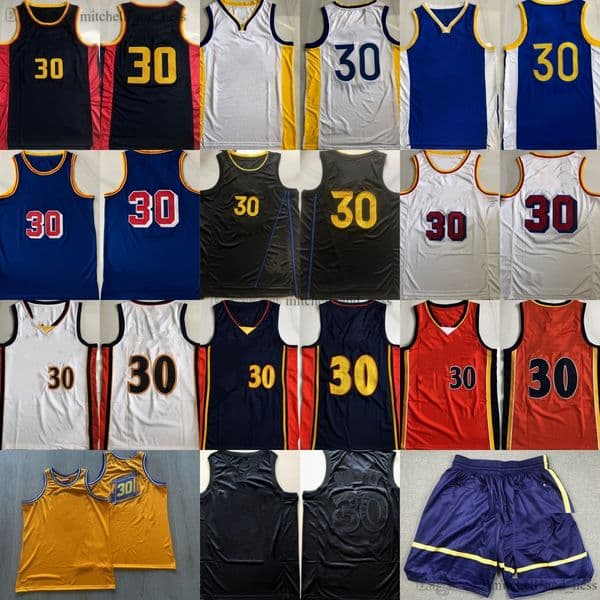 Authentic Embroidery 2025 New City Basketball Curry Jersey Retro Classic MitchellandNess Throwback Jerseys Real Stitched Breathable Sport Shirt