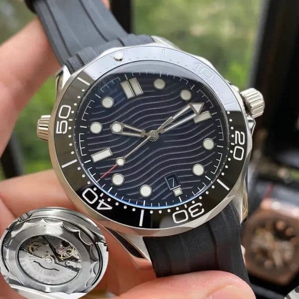 Acewatch 210.30.42.20.01.001 Jam Watch Ceramic Bezel NTTD 42mm Men Orologio Sapphire Mens Watches Limited Automatic Movement Mechanical Montre de luxe Watch Nato 300M