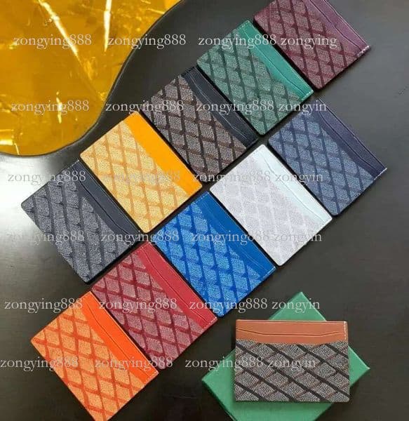 Top High Quality man Credit Holder P style Designers Classic Mini Genuine Leather Card Holde s designer Wallet men wallet with box 888 3f