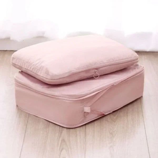 2026 1Pc Portable Travel Compression Packing Cubes Suitcase Clothes Organizers Waterproof cologne Luggage Cases Drawer Large perfume Capacity Bags 250317 Free S