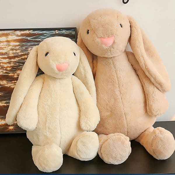 12PCS Plush Bunny Doll Childrens Sleepy Soothing Rabbit Dolls Shy Pink Children Gift Bedroom Ornament 250319