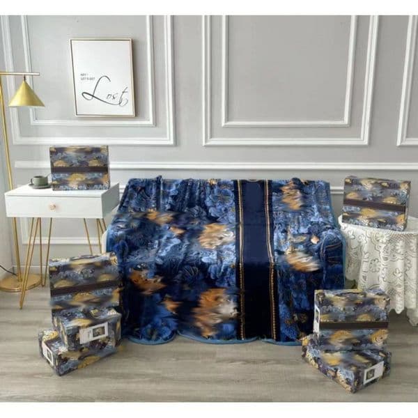 Luxury designer blanket winter thickened blue sofa blanket tiger jungle warm blanket Decorative blanket 150 200cm with gift boxL260521NOEX