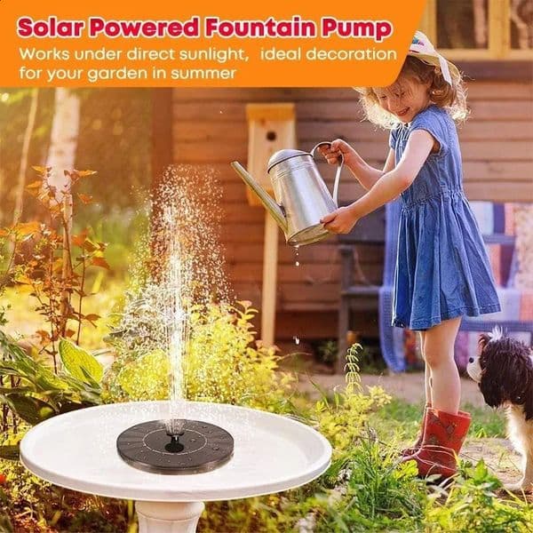 Mini Solar Fountain Pool Waterfall Garden Supplies Decoration Outdoor Bird Bath 250318BJ