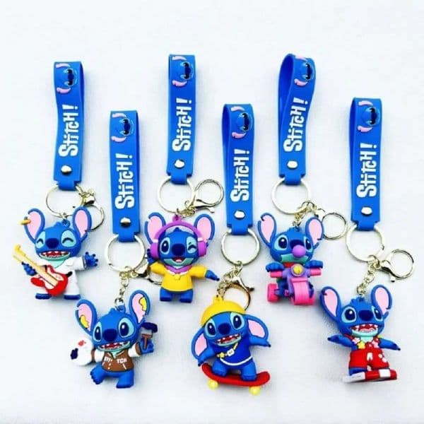 MINIISO1-6PCS Card Keychain 3D Pendant Steed Animated Character Keychain Automotive Parts School Bag Pendant Childrens Gift X250318