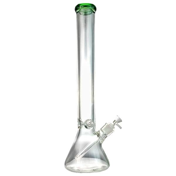 Glass bong beaker water pipe color decorative glass straight pipe 17.7 inches 14mm joint