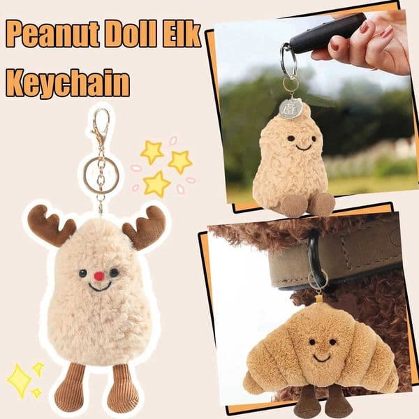 stuff animal Game And Toy Jelly Cow Horn Cute Plush Pendant Accessory Backpack Hanging Keychain Cartoon Food Decoration Free Shipping