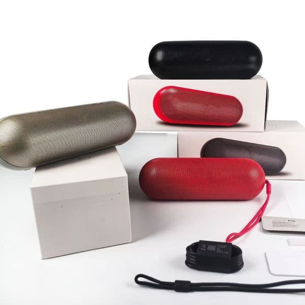 High Quality Products Pill Wireless Bluetooth Speaker Portable Speakers Capsule Speaker Outdoor Sports Speakers Subwoofer High Quality Speaker