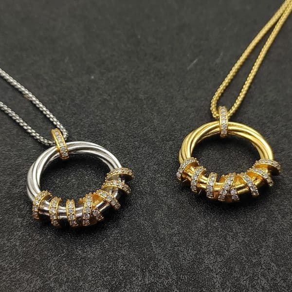 Gold plated 18K zircon inlaid David pendant necklace designer jewelry chain width 1.5mm long 50cm TOP quality advanced gift x031