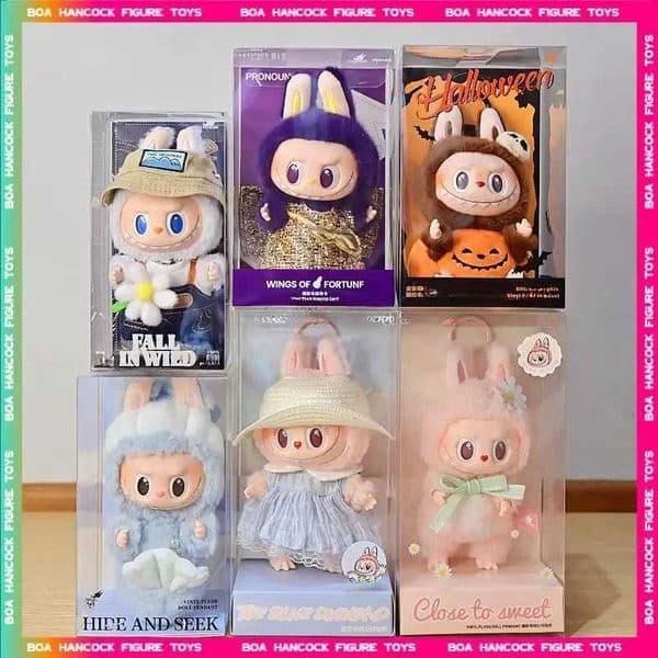 Inventory Monster Labubu Series Plush Toys Skullpanda Mokoko Zimomo Halloween Keychain Doll Childrens Toys Copy Girl Birthday Gift X250318