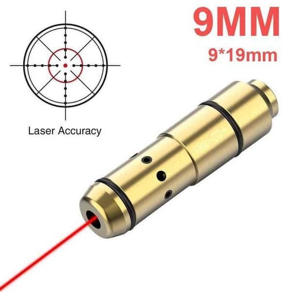 Tactical Training Laser 9mm Bullet Training 380ACP 40S W Hunting Red Dot Laser Training Aperture Sight X250319